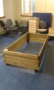 Prototyping the raised bed planters